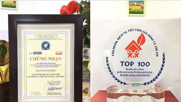Phụ Bì Khang đạt giải “Top 100 sản phẩm, dịch vụ tốt cho gia đình và trẻ em”